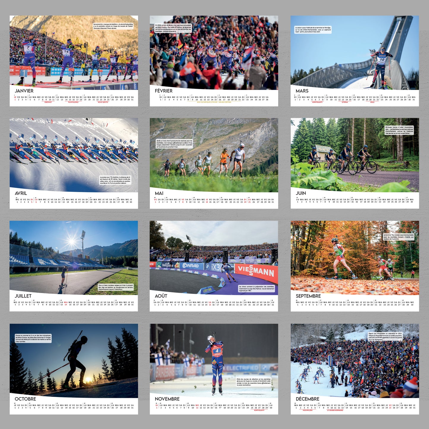 Calendrier Biathlon 2026