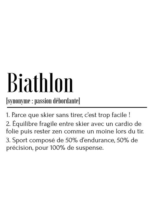 Affiche définition Biathlon