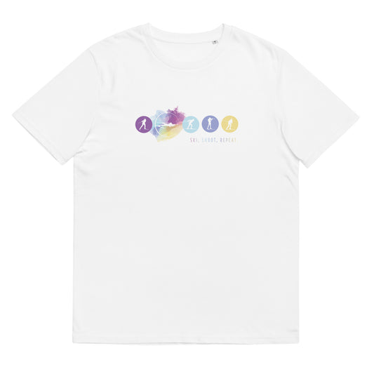 Ski, Shoot, Repeat T-shirt i økologisk bomuld