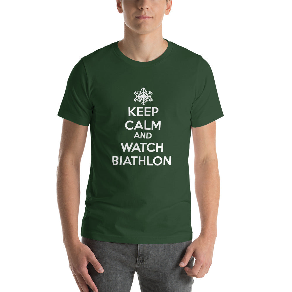 T-shirt Keep Calm And Watch Biathlon
