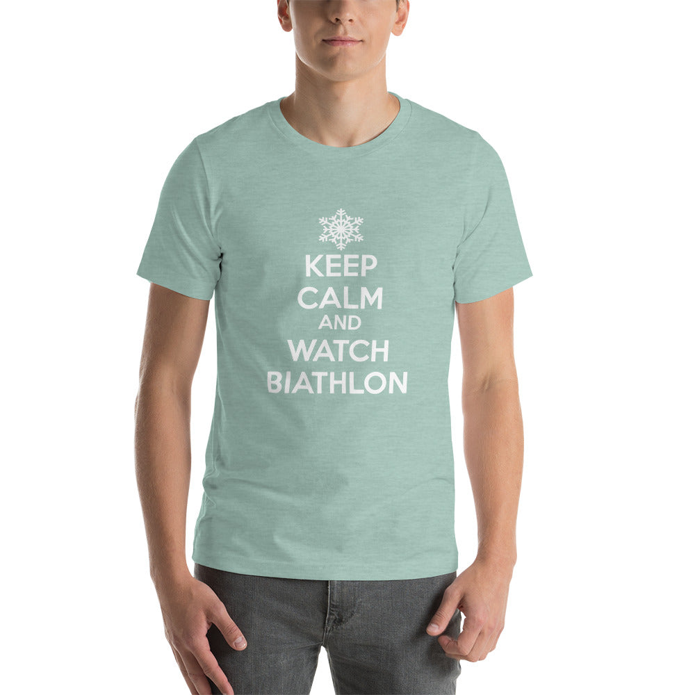 T-shirt Keep Calm And Watch Biathlon