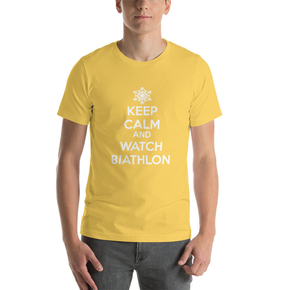 T-shirt Keep Calm And Watch Biathlon