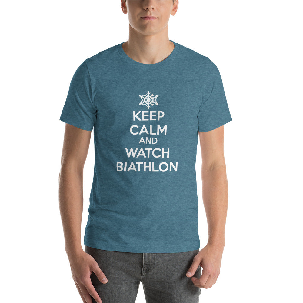 T-shirt Keep Calm And Watch Biathlon