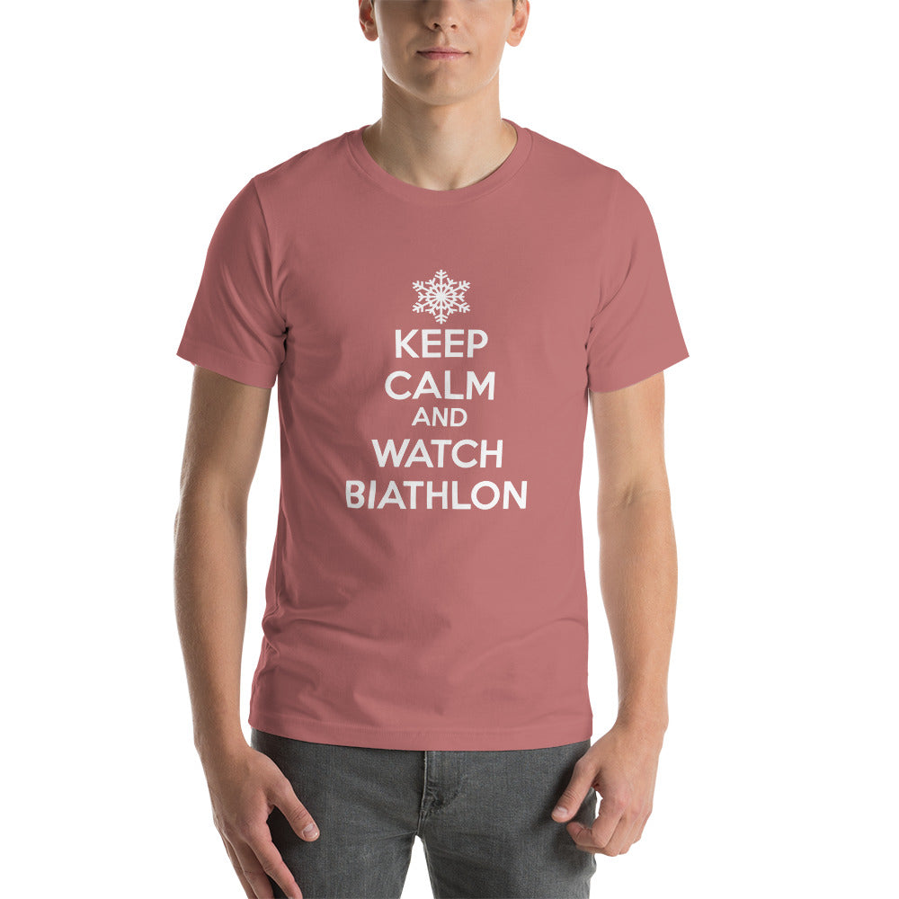 T-shirt Keep Calm And Watch Biathlon