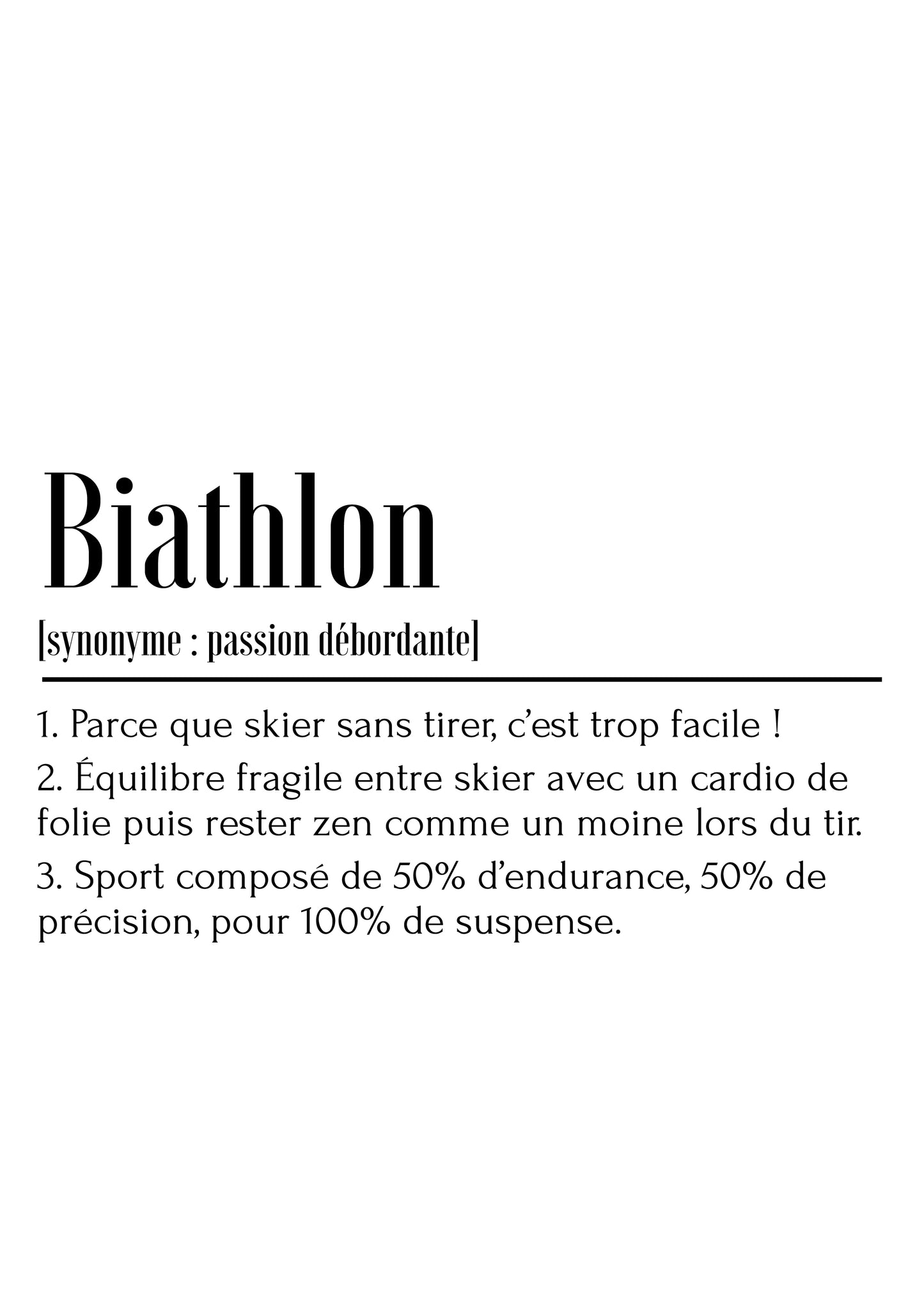 Affiche définition Biathlon