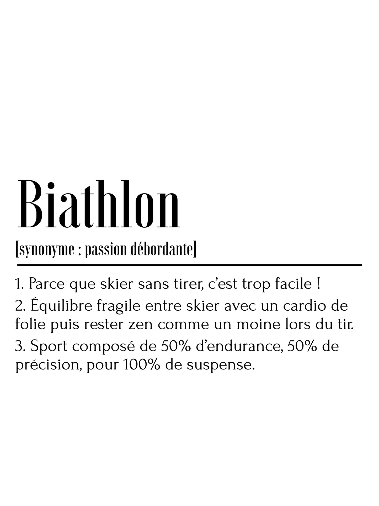 Affiche définition Biathlon
