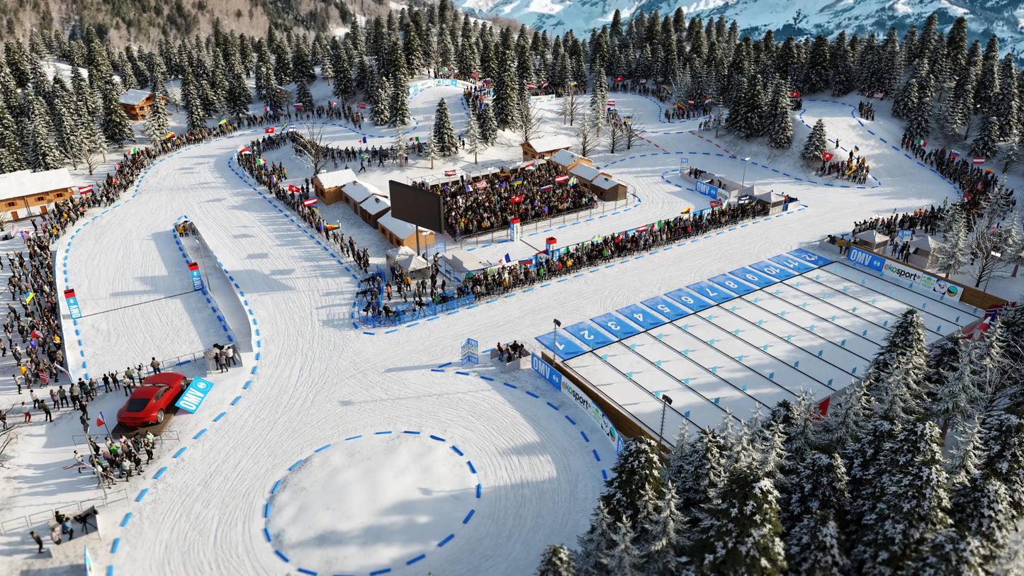 Plateau double-pistes Annecy Le Grand-Bornand + Multivers Stadium (Extension Biathlon Crystal Globe)