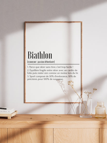 Affiche définition Biathlon