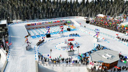 Plateau double-pistes Antholz-Anterselva + Multivers Stadium (Extension Biathlon Crystal Globe)