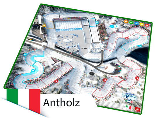 Plateau double-pistes Antholz-Anterselva + Multivers Stadium (Extension Biathlon Crystal Globe)