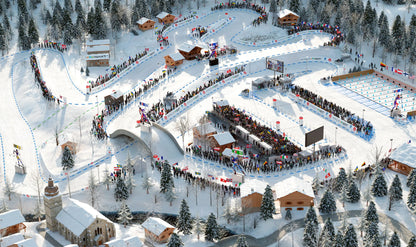 Plateau double-pistes Annecy Le Grand-Bornand + Multivers Stadium (Extension Biathlon Crystal Globe)