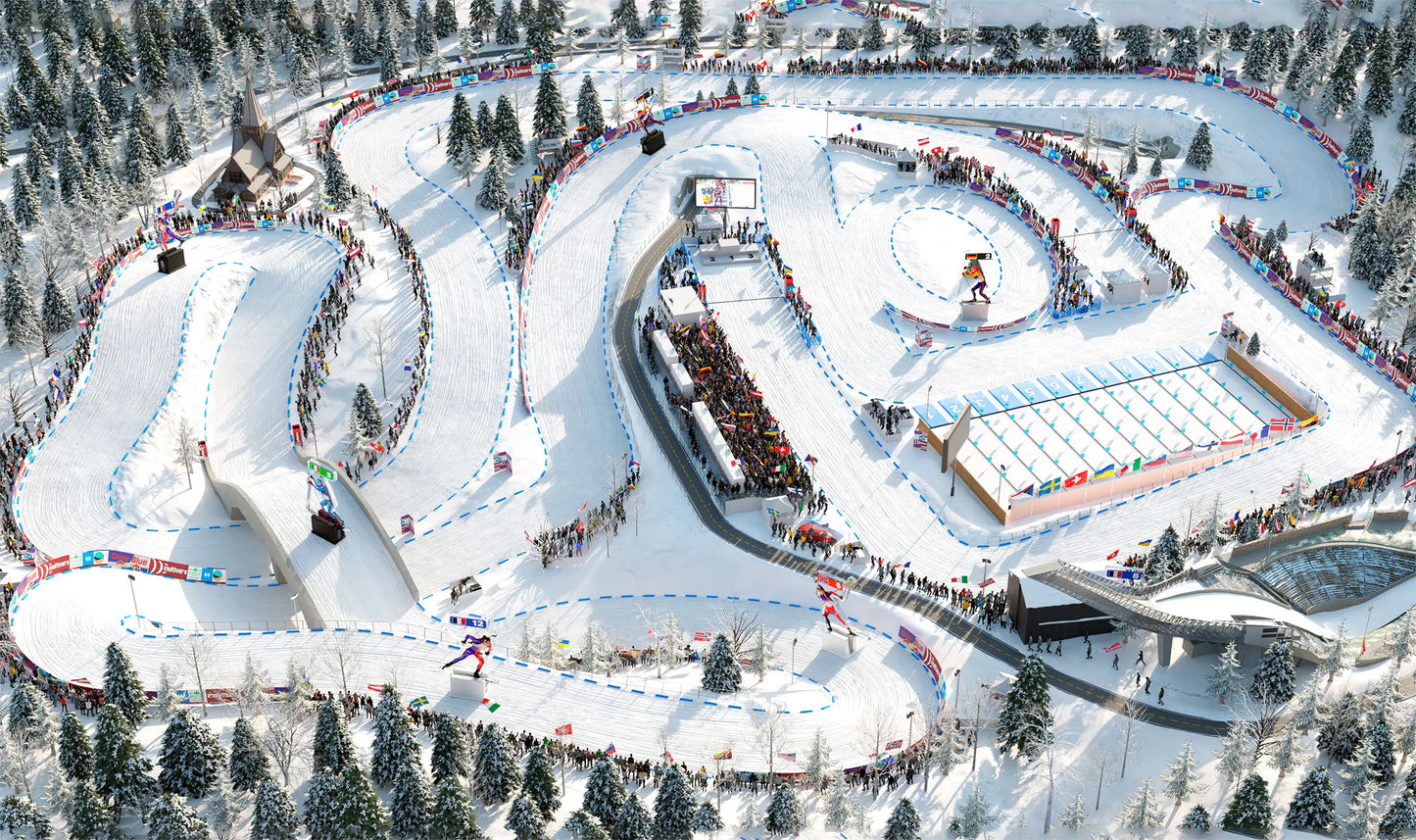 Plateau double-pistes Holmenkollen + Multivers Stadium (Extension Biathlon Crystal Globe)