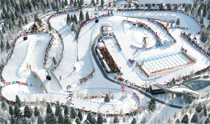 Plateau double-pistes Holmenkollen + Multivers Stadium (Extension Biathlon Crystal Globe)