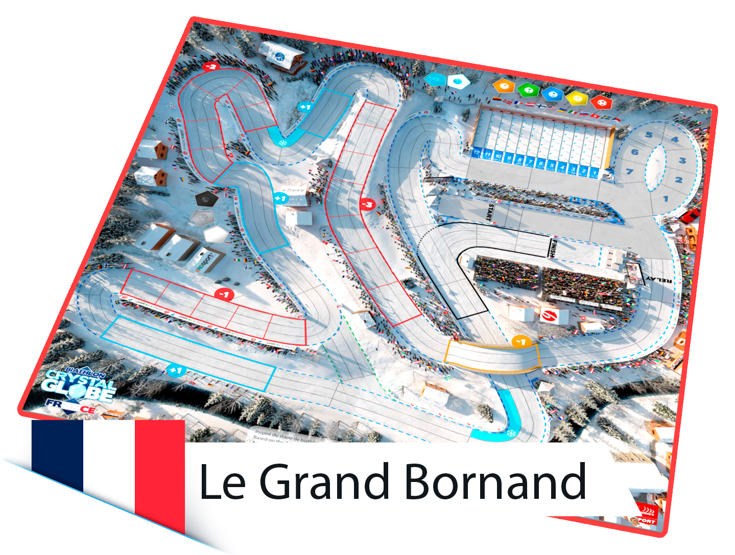 Plateau double-pistes Annecy Le Grand-Bornand + Multivers Stadium (Extension Biathlon Crystal Globe)