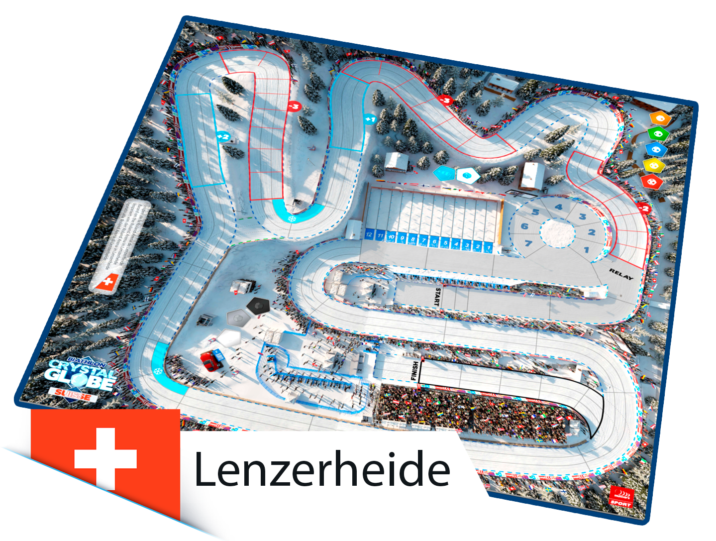 Plateau double-pistes Lenzerheide + Multivers Stadium (Extension Biathlon Crystal Globe)